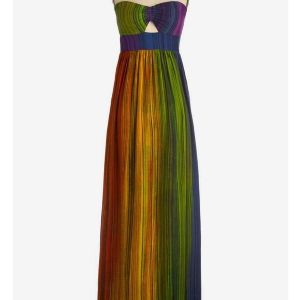 Modcloth Refract Rainbow Maxi Dress